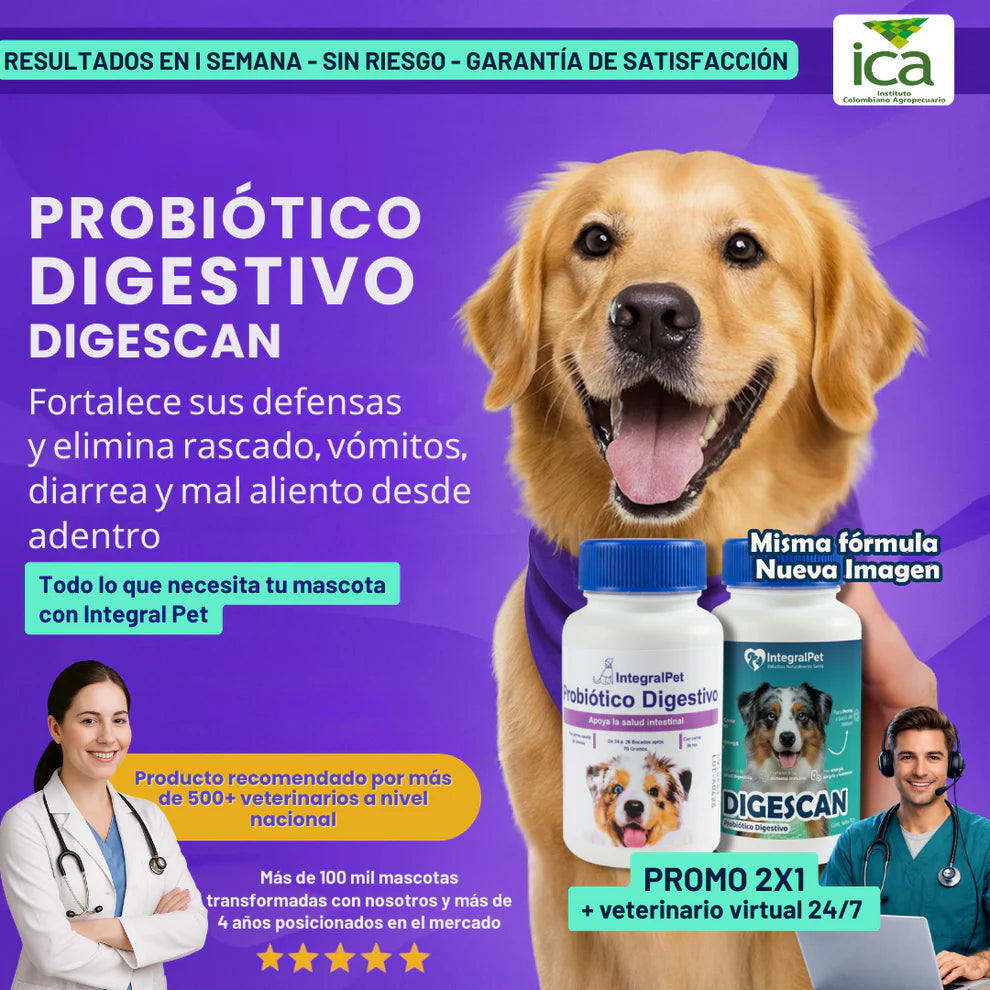 Probiótico IntegralPet™️ | FORMULA 100% COMPROBADA | RECUPERA LA SALUD DE TU PERRO ✅