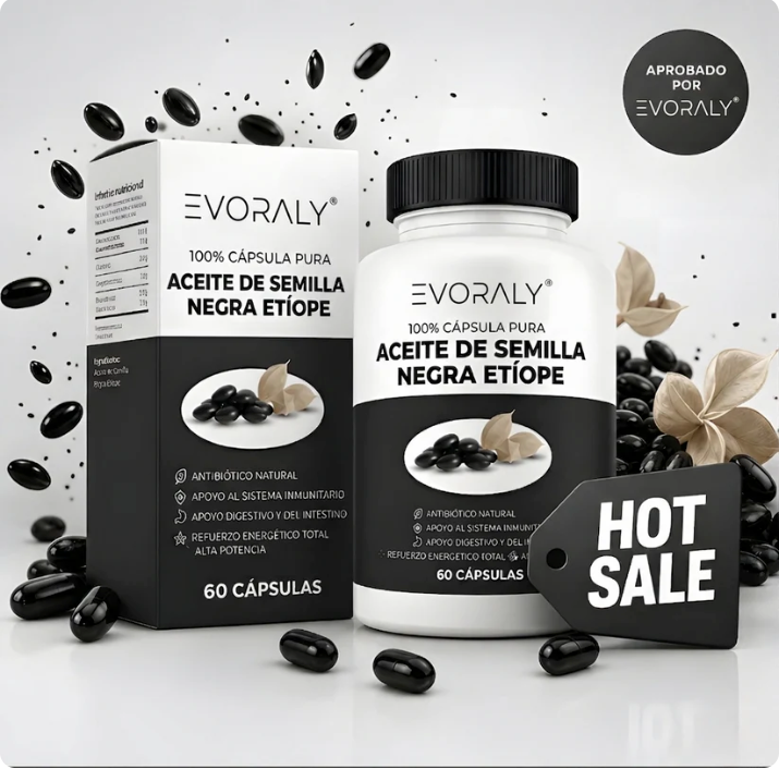 Aceite de Semilla Negra Etíope 4,64% Timoquinona - 60 Cápsulas