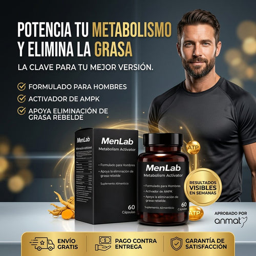 MenLab Metabolism Activator — Activador de Metabolismo para Hombres · 60 Cápsulas