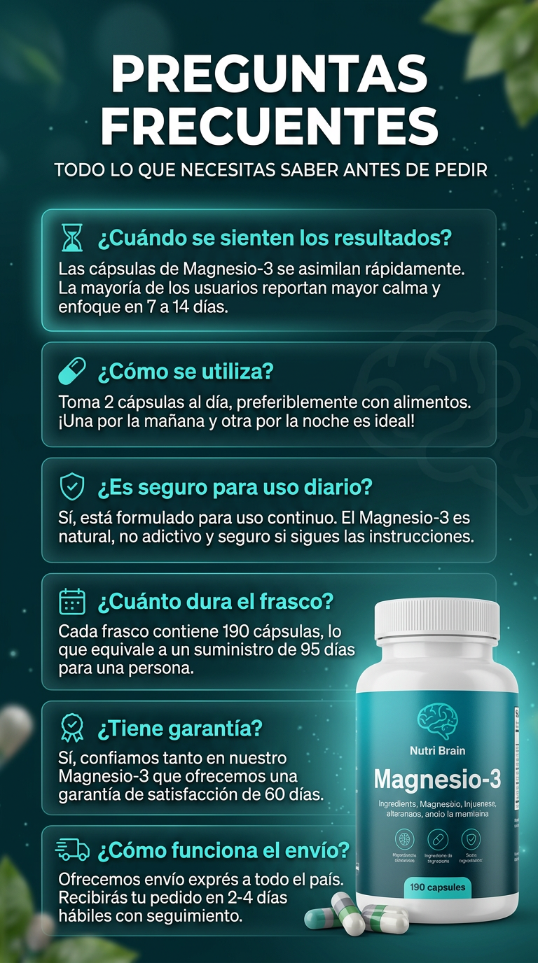 MAGNESIO-3 — Preguntas frecuentes